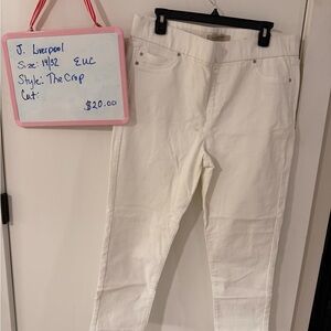 Liverpool Women's Ivory Ankle Jeans